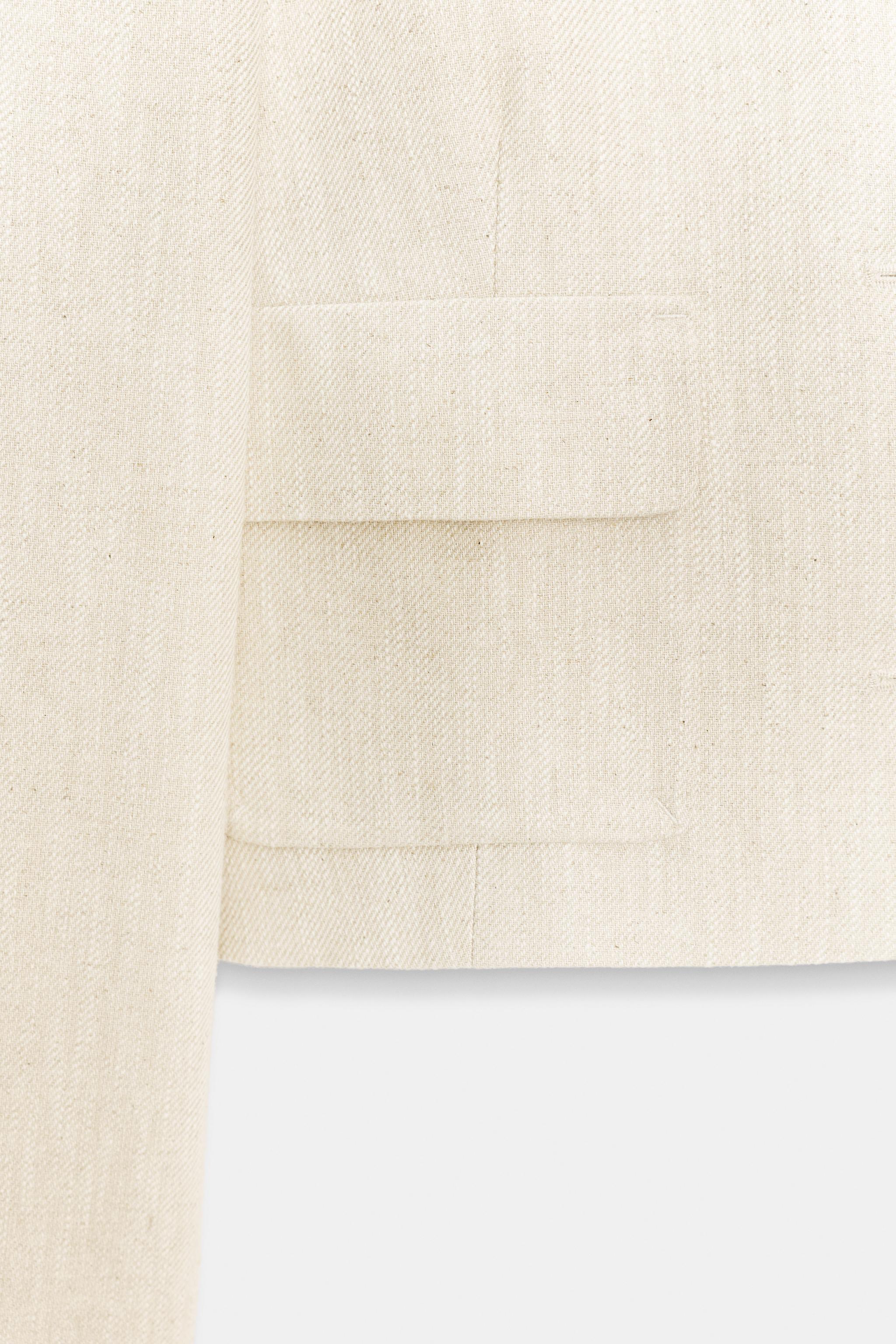 BLAZER EN TISSU RUSTIQUE